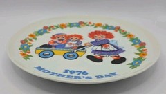 Schmid Raggedy Ann & Andy 1976 Limited First Edition Mother’s Day Plate