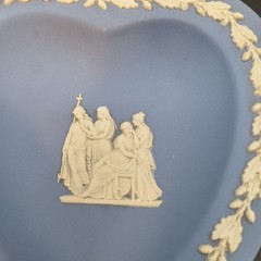 Wedgwood Jasperware Trinket Dishes Bowls Blue & Green Vintage Lot Of 4 Vintage