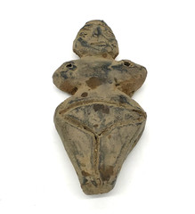 Ancient Mother Goddess Stone Idol – 2000 BC Fertility Worshiper Venus Figure
