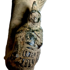 300 BC Ancient Roman Terracotta Drinking Rhyton Ceramic Artifact Intact Pottery