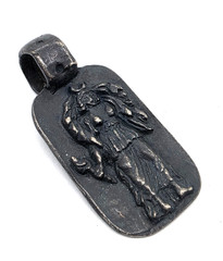 Ancient Greek Roman Silver Pendant Goddess Moon Selene Luna Artifact
