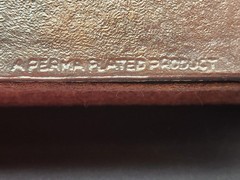 Copper Colored Bronze Baby Shoes on Bases Bookends -Perma Plated- Vintage