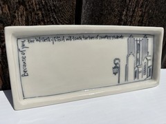 Nicole Aquillano Trinket Dish ‘Wellesley Effect’ Handmade Artist Signed 7”x3.25”