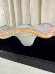 Vintage Murano Hand Blown Art Glass Centerpiece Bowl