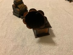 Miniature Durham Industries Cash Register and A Unbranded Victrola Lot of TWO