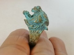 RARE EXTREMELY ANCIENT VIKING RING BRONZE ARTIFACT AUTHENTIC OLD AMAZING