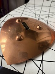 Copper Craft Art trinket Dish X 2 MCM retro modernist triangular