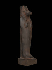 Ancient Egyptian God Anubis Ushabti Statue Mummiform Jackal Deity Stone Figurine