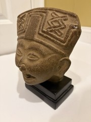 Pre-Columbian Veracruz Mexico Laughing Head Statue