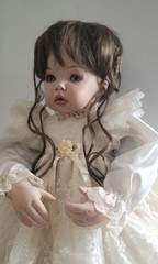 Porcelain One-of- Kind Artisan Doll – “Tibby” by doll Artisan Gwen Bentley