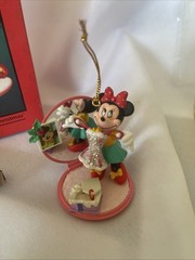 Enesco Ornament 1990s Minnie’s Merry Christmas Beauty Compact Mickey Mouse
