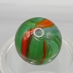 .57″ Peltier, Master, Vitro, Akro- Wispy Translucent Base Rainbo Sunburst- #Q146