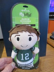 Hallmark Itty Bittys -AARON RODGERS-#12-NEW YORK JETS QB 1- NFLPA 2016