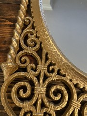 1975 Burwood Wall Mirror Hollywood Regency Ornate Gold Large 4975 32.5”x15”