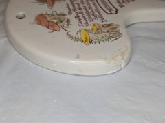 Mushroom Ceramic Wall Decor/Spoon rest Avon Hand-Painted 1980 Mushroom Shrooms
