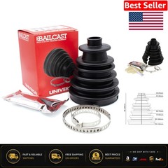High-Quality Black CV Joint Gaiter Boot Kit – Universal Fit Shaft: 18-34mm