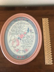 Vintage Homco Home Interior “Walking With Grandma” Wall Art Decor Cottage