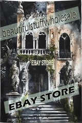 Gothic Gate Wall Hanging Tapestry Haunted Fantasy 39X59 in