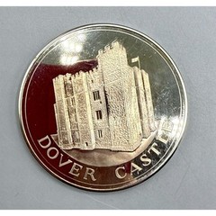 Tower Mint Windsor Castle Dover Castle Solid Nickel Silver Medallions-2 1984