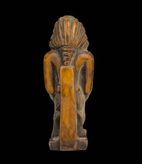 Ancient Egyptian King Khufu Kneeling Statue Pharaonic Pharaoh Stone Artifact BC