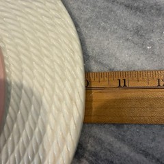 Vtg Burwood Hanging Straw Hat Wall Pocket Daisies Made In USA Baby Nursery Decor