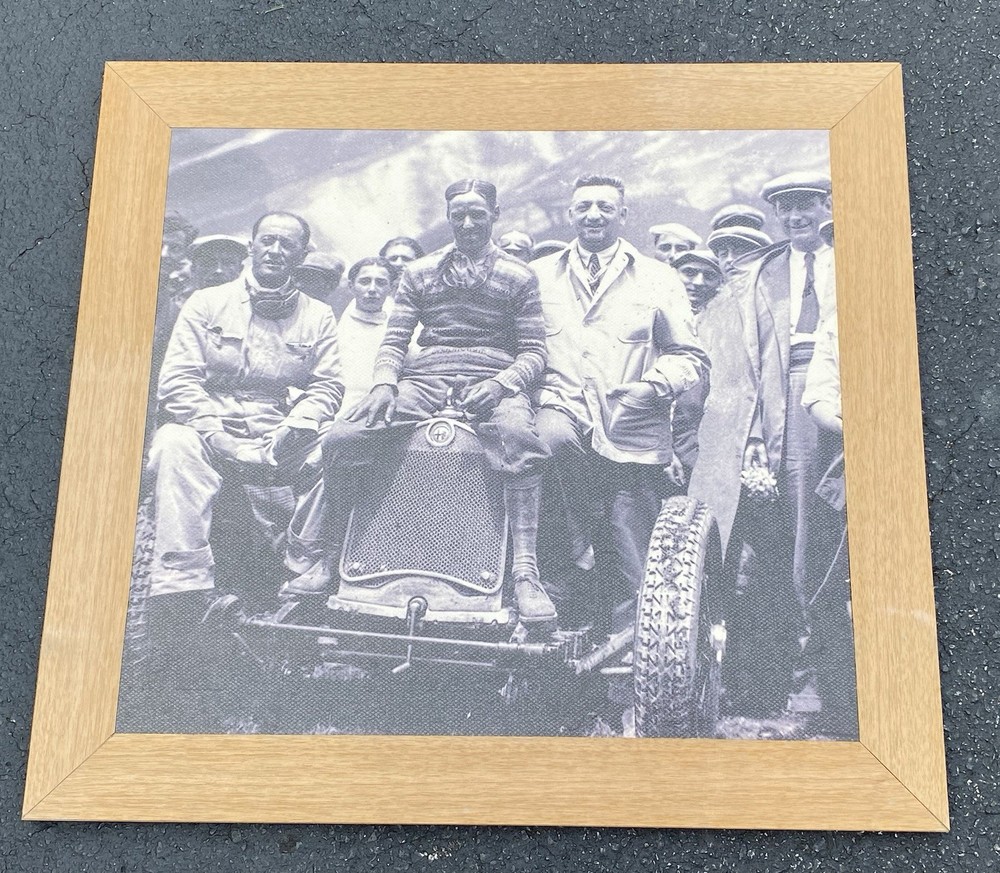 Tazio Nuvolari Enzo Ferrari at the Cuneo-Col de la Madeleine race, 1930