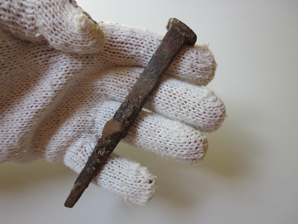 very rare ancient Roman iron nail for crucifixion 1-2 century AD.
