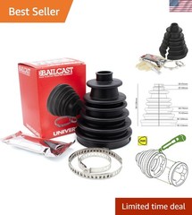 Durable Split CV Joint Gaiter Boot Replacement Kit for Most Vehicles – Black