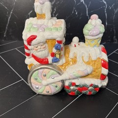 Unbranded 3pc Santa Gingerbread Bears Candy Canes Train Cookie Candy Jars Large