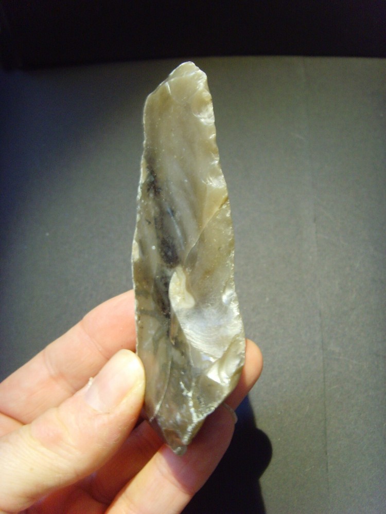 Lower Paleolithic – Fine Acheulean elongated scraper. c.450,000 BP.