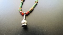 NILE Ancient Egyptian Amulet Mummy Bead Necklace ca 600 BC
