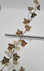 Vintage Metal Brass Copper Ivy Vines Set Of 2 Wall Art Decor MCM Home Interiors