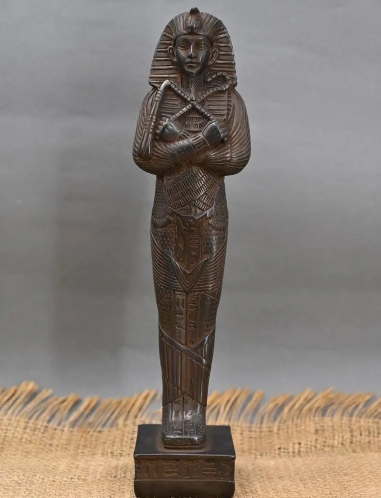 Authentic Ancient Egyptian Artifact Tutankhamun Statue With protection Gods BC