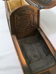 Vintage Gondola Gondolier Music Box Copper Color Plated READ Repair Project