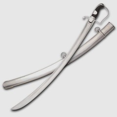 1796 British Light Cavalry 37″ Sword with Steel Scabbard Collectible