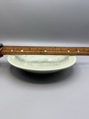 Celadon Crackle Glaze Dragon Plate Chinese Style Relief Green Dish