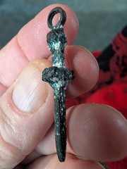 Ancient Bronze Antique Viking Amulet Amazing-Old Warrior Artifact Very Rare