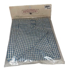 RARE Longaberger Gingham Blue Liner New In Package Vintage 394925 LNR Cake Lg 15