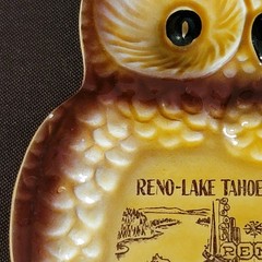 Vintage Reno Lake Tahoe V City Spoon Rest Owl Kitchen Prayer My House Wall Decor
