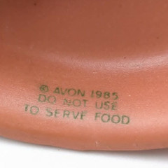 Vntg 85 Avon Summer Fruit Collection Decorative Grape Mold Weiss Pottery Brazil