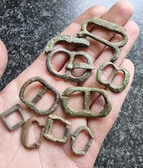 Medieval / Post Medieval Buckles Metal Detecting Finds Antique (2)