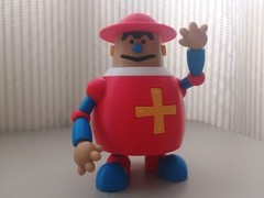 Superbook´s Gizmo 1981 articulated robot 5 inches figure For display only