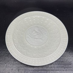 Belleek Christmas 9inch Plate Dish Fine Porcelain 1981 Red Squirrel Ireland VTG