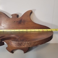 VTG Antique Wood Victorian Edwardian Crescent Moon Unique 18″ x 8″ x 12″