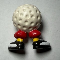 PLASTIC “DAD YOU’RE A PRO” GOLF BALL FIGURE UNBRANDED VINTAGE FATHER’S DAY