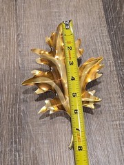 Vintage Home Interiors Gold Metal 2 Oak Leaves Metal Wall Art Decor HOMCO