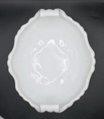 Antique Vintage Porcelain Footed Bowl Trinket Dish White Ornate Victorian