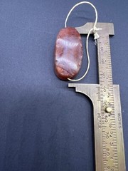 Rare Beautiful Old Natural Carnelian Agate Bead From North Afghanistan