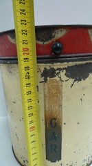 ART DECO TIN SUGAR CANISTER VINTAGE RETRO KITCHEN AUSTRALIANA KITCHENALIA