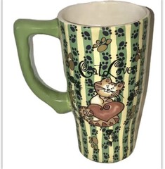 Large Ceramic Coffee Mug Cat Lovers